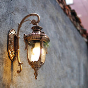 Vintage Metal Wall Sconce with Ambient Light – Ideal for Outdoor Spaces by Milton