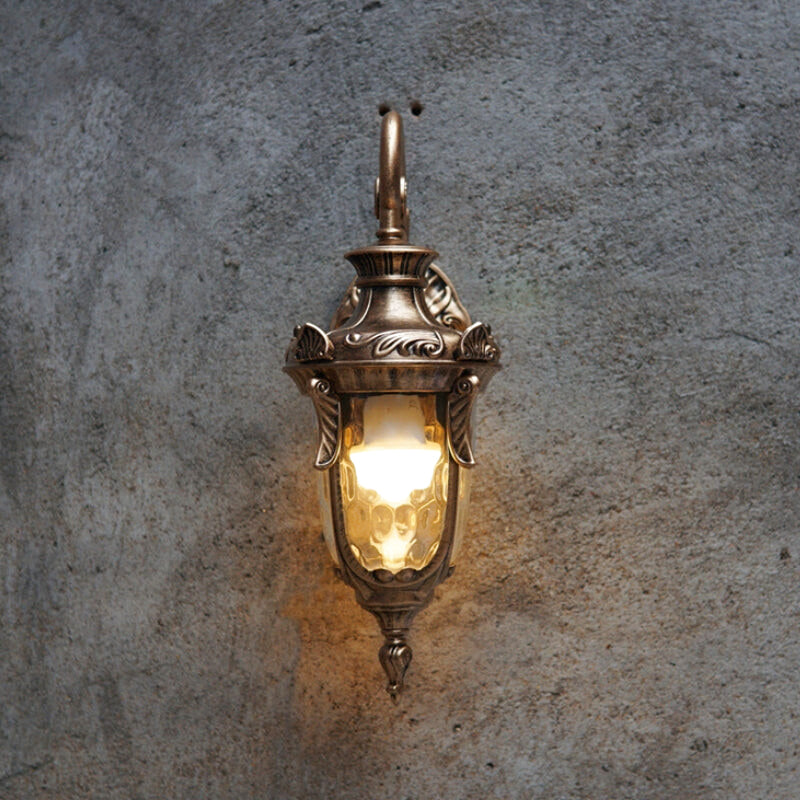 Vintage Metal Wall Sconce with Ambient Light – Ideal for Outdoor Spaces by Milton