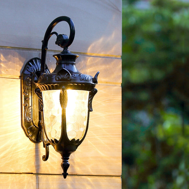 Vintage Metal Wall Sconce with Ambient Light – Ideal for Outdoor Spaces by Milton