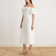 Viola | Relaxed Fit Off Shoulder Frill Summer Dress