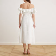 Viola | Relaxed Fit Off Shoulder Frill Summer Dress