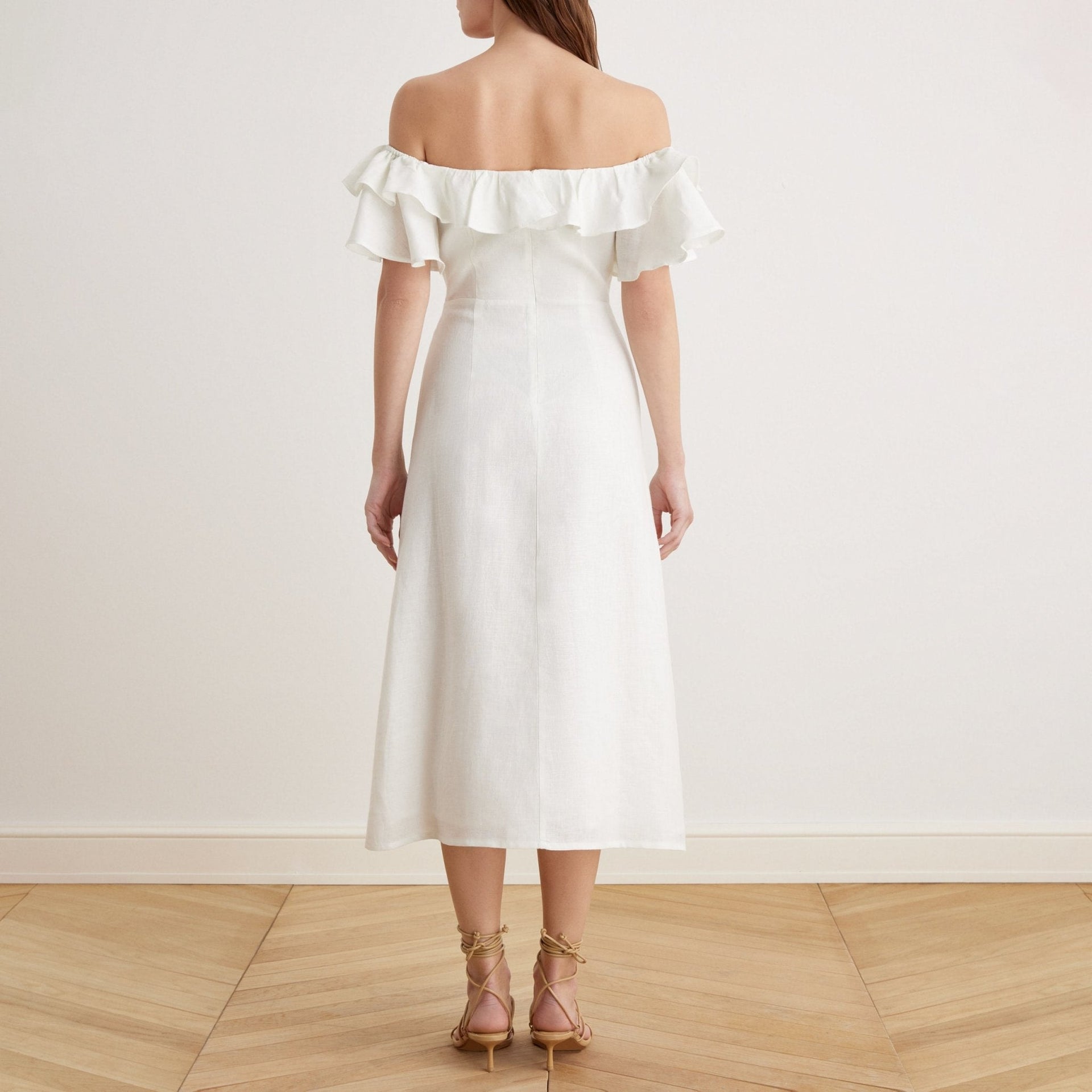 Viola | Relaxed Fit Off Shoulder Frill Summer Dress