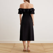 Viola | Relaxed Fit Off Shoulder Frill Summer Dress