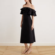 Viola | Relaxed Fit Off Shoulder Frill Summer Dress