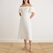Viola | Relaxed Fit Off Shoulder Frill Summer Dress