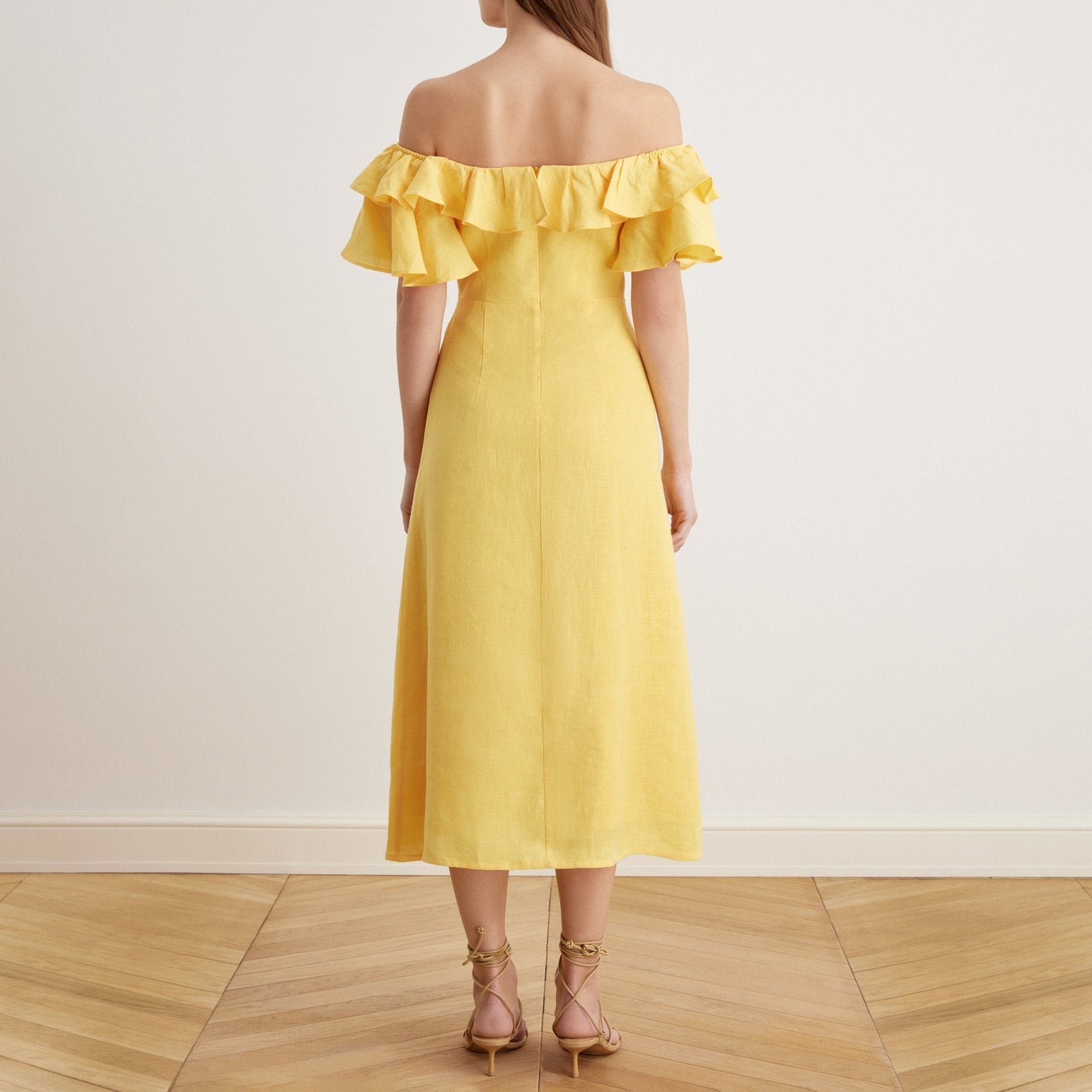 Viola | Relaxed Fit Off Shoulder Frill Summer Dress