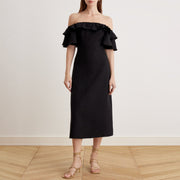 Viola | Relaxed Fit Off Shoulder Frill Summer Dress
