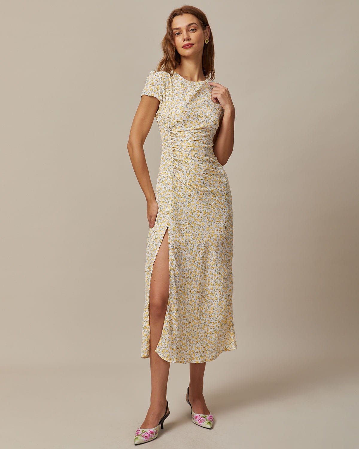 Virginia | Relaxed Fit Floral Summer Midi Dress