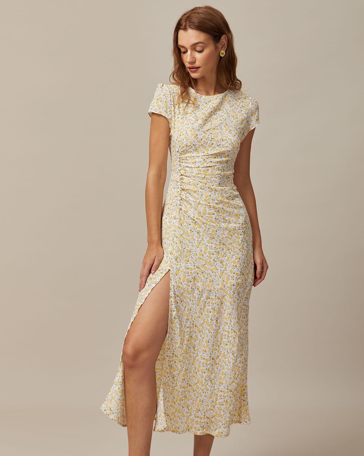 Virginia | Relaxed Fit Floral Summer Midi Dress