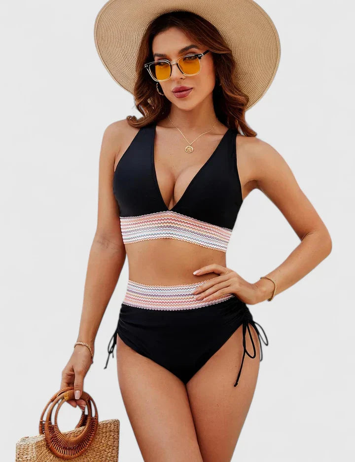 Yasmin | High-Waisted Two-Piece Bikini Set