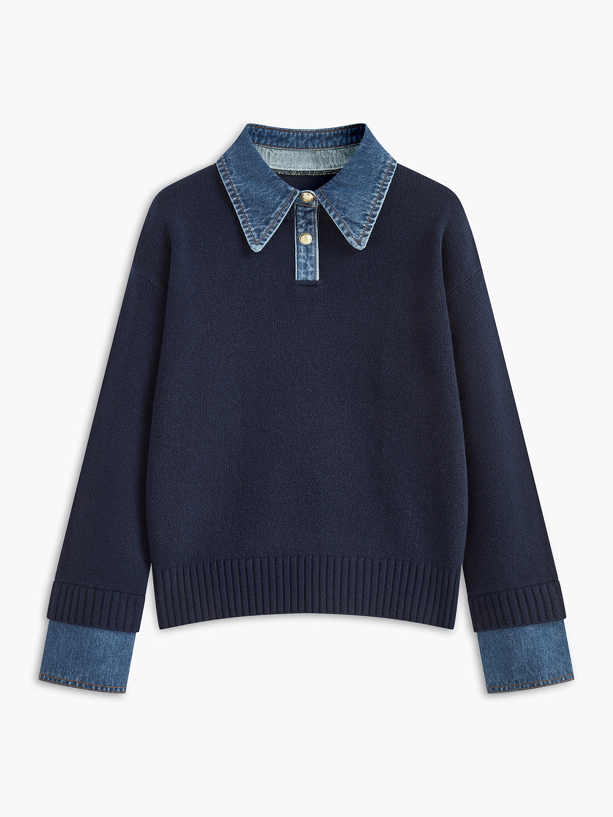Zara | Panel Lapel Holiday Clothes Sweater