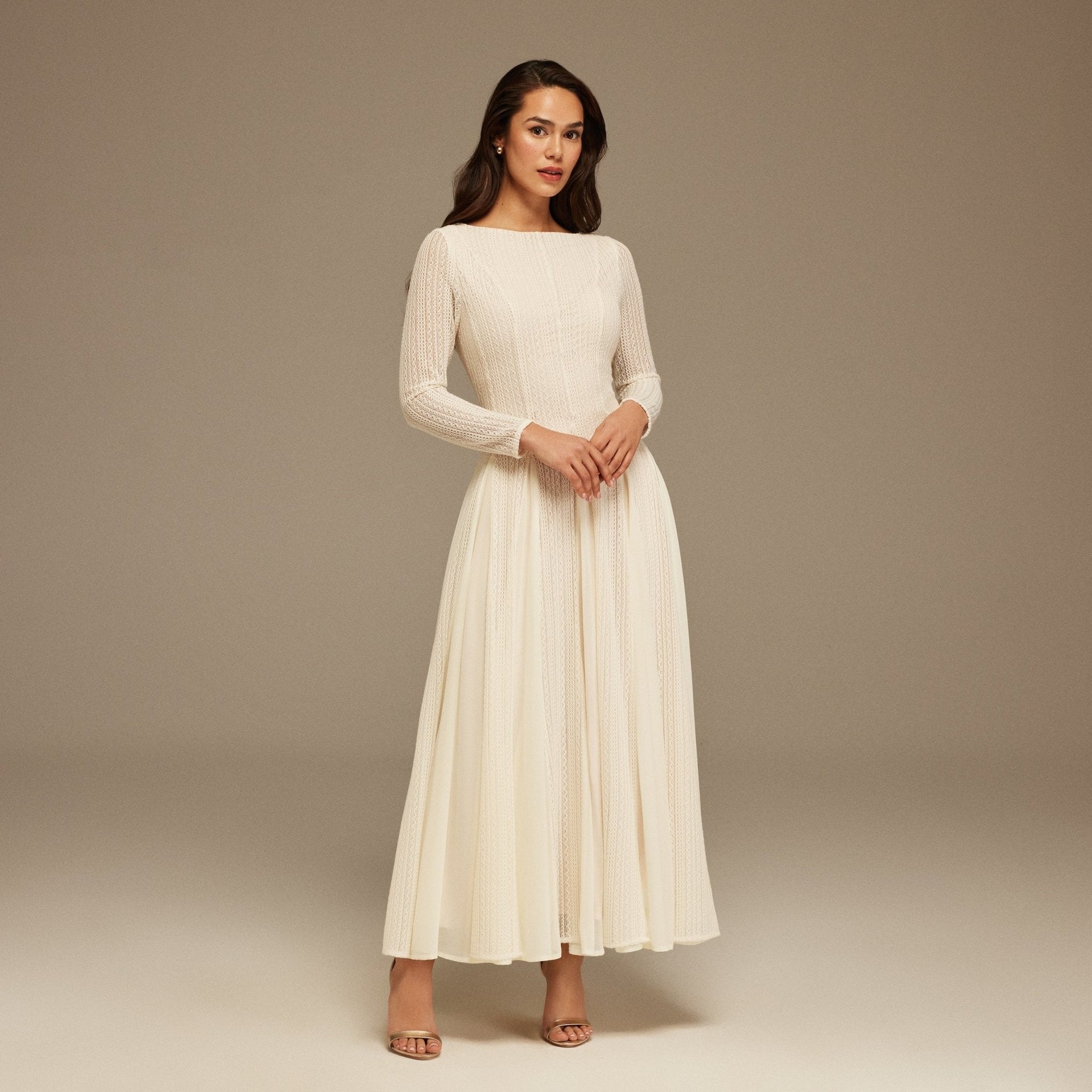 Zoe | A-Line Long Sleeve Wedding Guest Dress